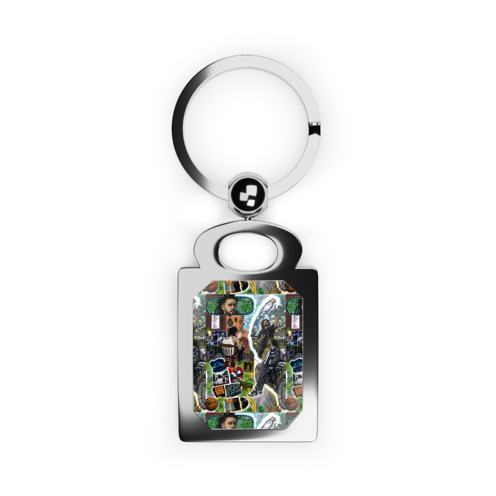 TFO Rectangle Photo Keyring