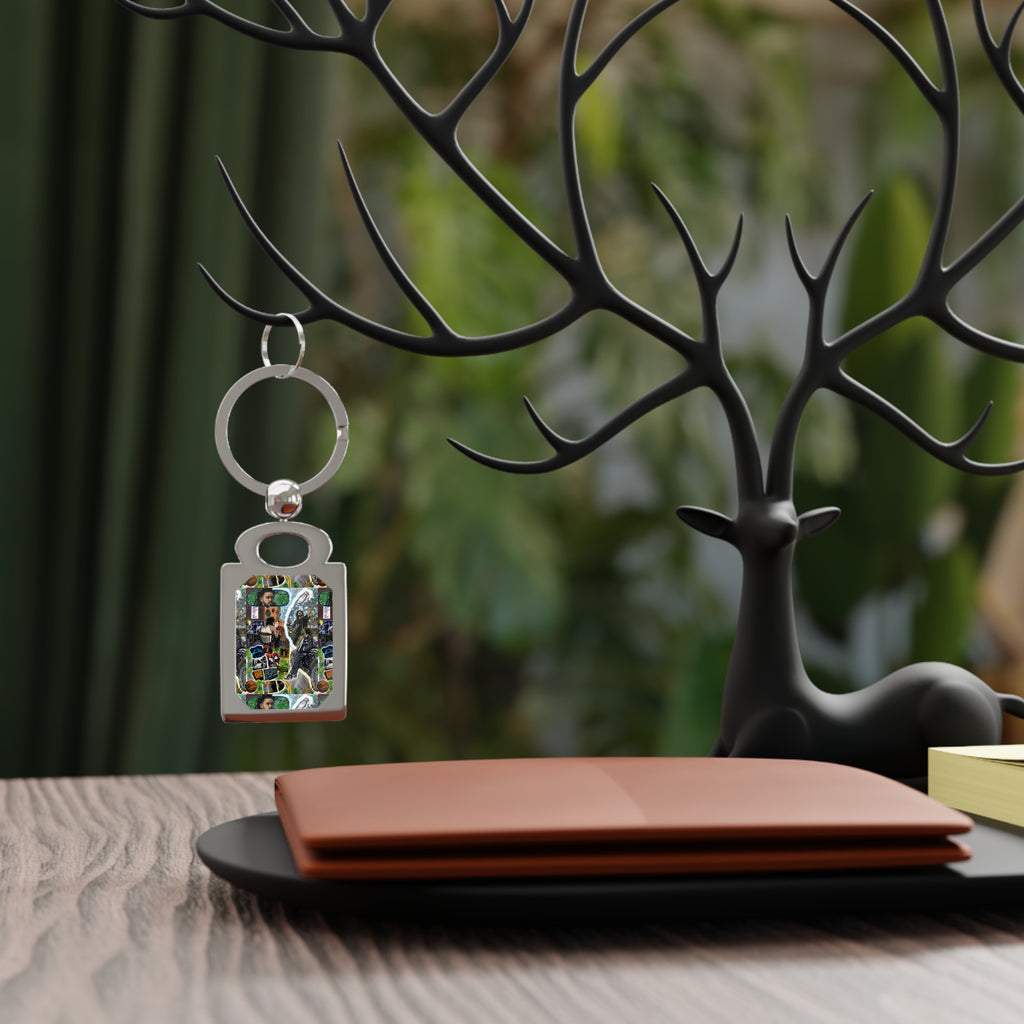 TFO Rectangle Photo Keyring